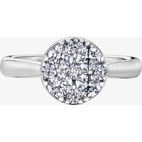 9ct White Gold 0.25ct Diamond Pave Cluster Ring 30237WG/25-9 M