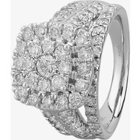 9ct White Gold 2.00ct Diamond Shouldered Cushion Cluster Ring THR18930-200 Q