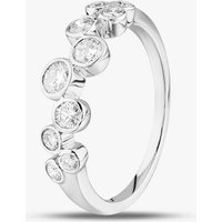 18ct White Gold 0.66ct Brilliant Cut Diamond Half Eternity Ring R24183GW18DD