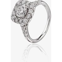 18ct White Gold 2.00ct Diamond Cluster Ring THR15450-230E N