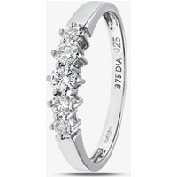 9ct White Gold 0.25ct Graduating Five Stone Diamond Ring PR02707W N