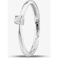 9ct White Gold 0.10ct Solitaire Diamond Ring PR04304W9DD O