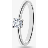 9ct White Gold 0.25ct Solitaire Diamond Ring PR04305W9JP O
