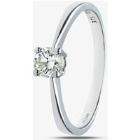 9ct White Gold 0.33ct Solitaire Diamond Ring PR04306W9JPK N