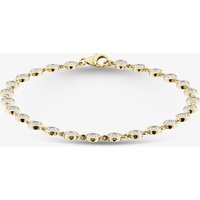 Pure Brilliance 9ct Yellow Gold Multi Rub Over 0.50ct Diamond Bracelet THB45090-50 (YG)