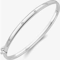 9ct White Gold Five Diamond Bangle 12225147259
