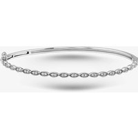 9ct White Gold 0.20ct Diamond Hinged Bangle BR877W/20-10
