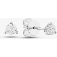 14ct White Gold 0.20ct Brilliant Cut Diamond Stud Earrings EC39106GW14DD X 2