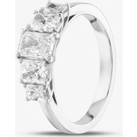 Platinum Certified 1.49ct Radiant Cut Diamond Five Stone Ring RN10930