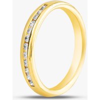 18ct Yellow Gold 0.17ct Brilliant Cut Diamond Half Eternity Ring 69292 18KY M