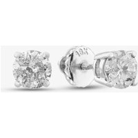 18ct White Gold 1.00ct Diamond Screw Back Stud Earrings 13225114639