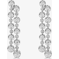 18ct White Gold 1.33ct Diamond Two Row Dropper Earrings HSE1054(1.33CT)PR-S