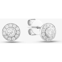 14ct White Gold 0.31ct Brilliant Cut Diamond Halo Stud Earrings EA39111GW18DD
