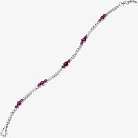 18ct White Gold Ruby and Diamond Fancy Bracelet HSB1062(RU)