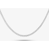 18ct White Gold 1.00ct Brilliant Cut Diamond Half Tennis Necklace HSN2001(1.00CT)