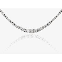 18ct White Gold 5.00ct Diamond Graduating Necklace THN24356-500