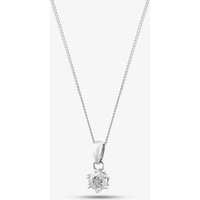 Platinum 0.40ct Brilliant Cut Diamond Pendant Necklace 5639P/PL/QD40