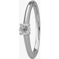 Mastercut Simplicity Four Claw 18ct White Gold 0.25ct Diamond Solitaire Ring C5RG001 025W