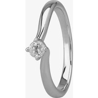 Mastercut Grace 18ct White Gold 0.15ct Four Claw Twist Diamond Solitaire Ring C13RG001 015W