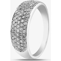 9ct White Gold 1.00ct Diamond Pave Ring THR2910-100 9Kw N