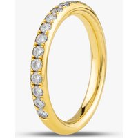 18ct Yellow Gold 0.49ct Brilliant Cut Diamond Half Eternity Ring R18791 18KY