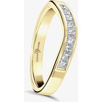 Brown and Newirth Aiko 9ct Yellow Gold 0.35ct Diamond Wishbone Ring HET168 9Y LDS