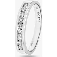 9ct White Gold 0.33ct Diamond Channel Set Half Eternity Ring PR03700W K