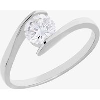 Arctic Circle Diamonds 18ct White Gold 0.70ct Tension Set Solitaire Twist Ring UKR10999/70