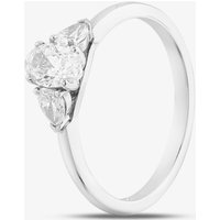Platinum 0.76ct Oval and Marquise Cut Diamond Shoulder Set Solitare Ring RN5616 PLT