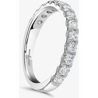 Brown and Newirth Platinum 0.20ct Brilliant Cut Diamond Half Eternity Ring HET884 PLT L