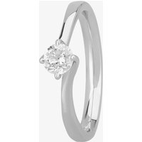 1888 Collection Platinum 0.33ct Diamond Twisted Solitaire Ring RI-137(.33CT PLUS) G/SI1/0.36ct