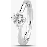 1888 Collection Platinum 0.80ct Diamond Twisted Solitaire Ring RI-137(.80CT PLUS) G/SI1/0.80ct