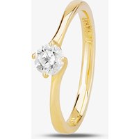 1888 Collection 18ct Gold 0.40ct Diamond Twisted Solitaire Ring RI-137(.40CT PLUS) G/SI1/0.40ct