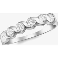 9ct White Gold Five Stone Swirl Ring 5.84.5771 N