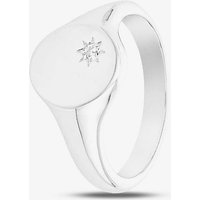 Sterling Silver Crystal Signet Ring 8.82.0080 V