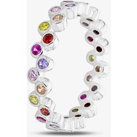 Sterling Silver Crystal Rainbow Cluster Ring (N) 8.84.9851 N