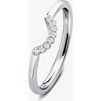 Geoghegan Cannele Platinum and Diamond 0.06Ct Shaped Ring CAN109/P M