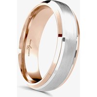 Brown and Newirth Compliment 18ct Rose and White Gold 5mm Ring 6136 5.0 18K T