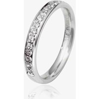 Platinum 3mm Grain Set Diamond Court Wedding Ring WG10/3R125PlaT HSI-L