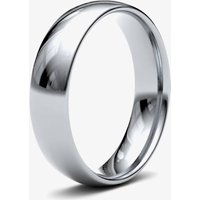 9ct White Gold 5.0mm Light Court Wedding Ring 5GLC-9W