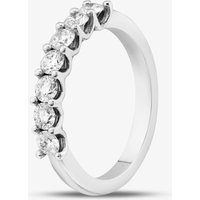 Platinum Lab Grown 0.70ct Diamond Half Eternity Ring 06HLP-P007