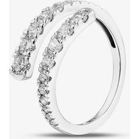 Pure Brilliance 9ct White Gold 1.00ct Lab Grown Diamond Two Row Spiral Ring LGR43802-100 N