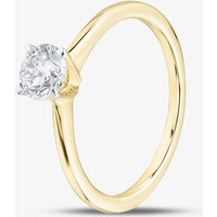 Pure Brilliance 9ct Yellow Gold 0.50ct Brilliant Cut Lab Grown Diamond Solitaire Ring LGR21614-50 L
