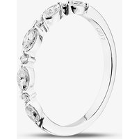 Pure Brilliance 9ct White Gold 0.33ct Mixed Cut Lab Grown Diamond Half Eternity Ring LGR43796-33 O