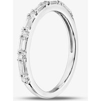 Pure Brilliance 9ct White Gold 0.25ct Mixed Cut Lab Grown Diamond Half Eternity Ring LGR45675-25 Q