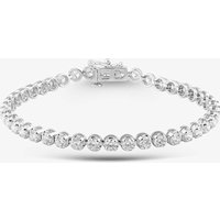 9ct White Gold Certificated Lab Grown 5.00ct Diamond Tennis Bracelet LGB15917-500 (WG)