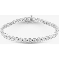 9ct Yellow Gold 7.00ct Certified Lab Grown Brilliant Cut Diamond Tennis Bracelet LGB15917-700 (WG)