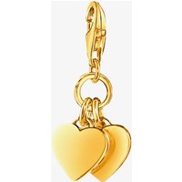 THOMAS SABO 18ct Yellow Gold Plated Two Hearts Pendant Charm 0836-M01-39