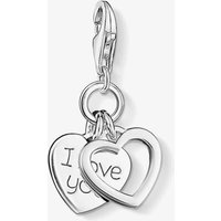 The Jewel Hut THOMAS SABO Silver I Love You Double Heart Charm 085200112