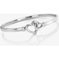 Ava & Sky Stainless Steel Linked Heart Bangle ASC0020